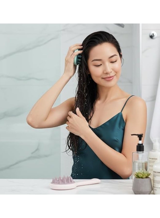 Silicone Scalp Massager Comb with Long Handle to Promote Scalp Blood Circulation Comfortable Massage Tool for Daily Use Multicolor - Image 3